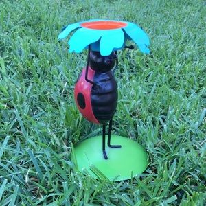 Ladybug candle holder